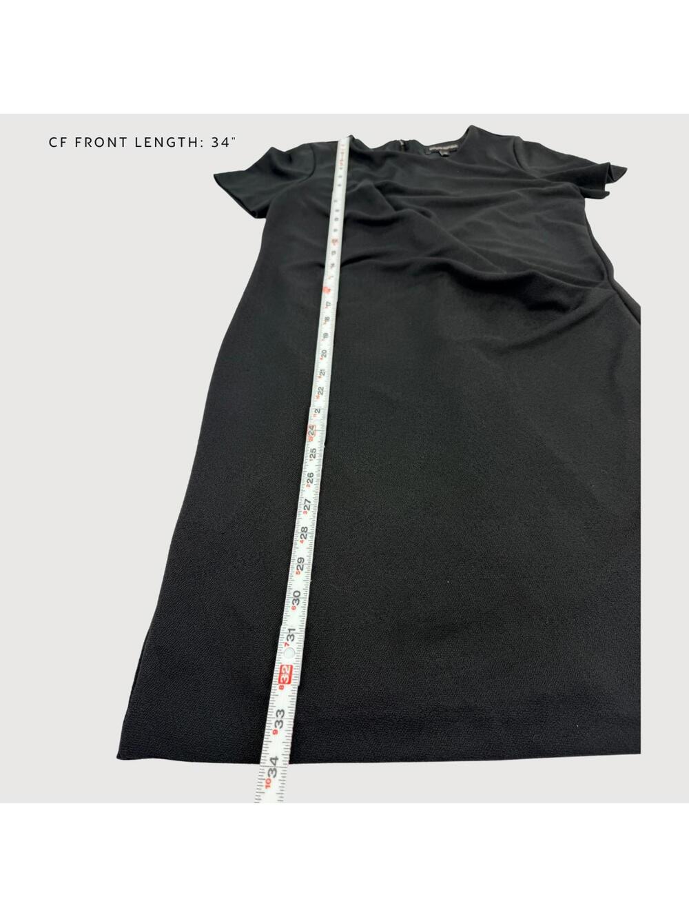 Banana Republic Black Sheath Dress Draped XS - Picture 9 of 9